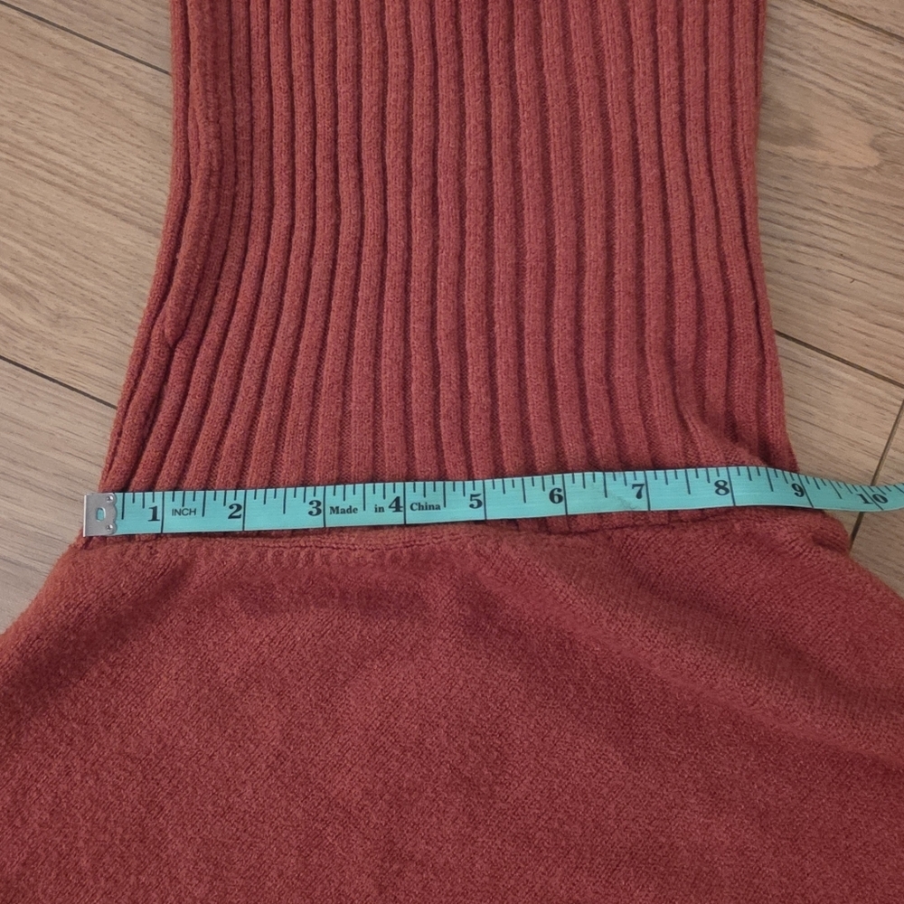 Italian Made Cowl Neck Knit Star Poncho-OSFM - Picture 5 of 11
